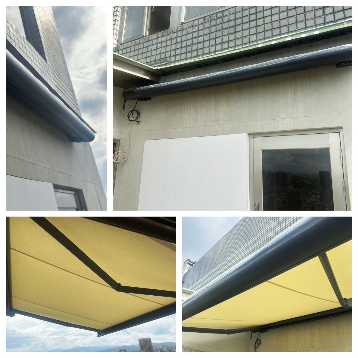 台北市大安區-電動遮陽簾裝設工程照片